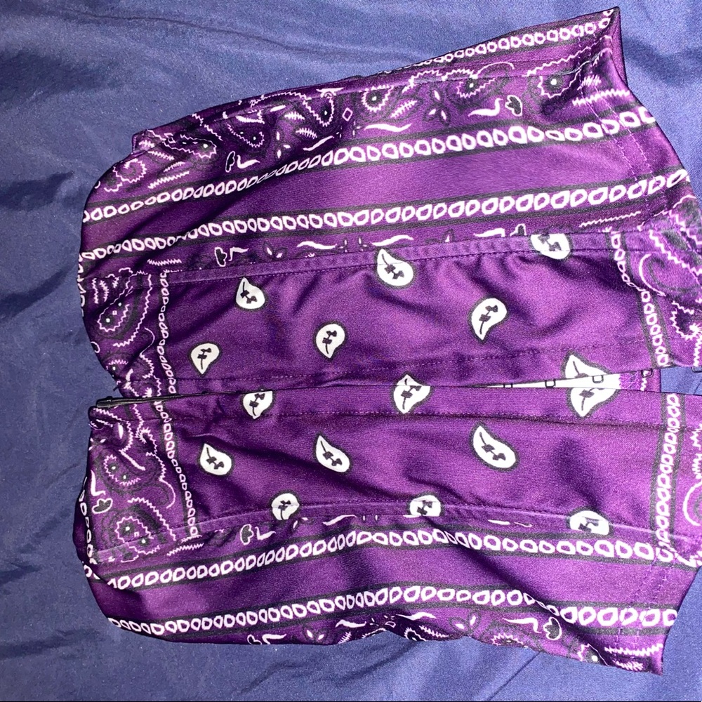 Bandana printed vintage corset